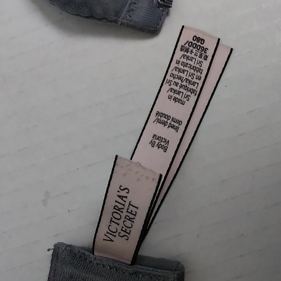 Victoria's Secret Bra Lined Demi/Demi Double Size 36DDD Grey - Picture 6 of 14